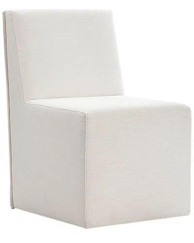 Bernhardt Brasea Upholstered Side Chair In White