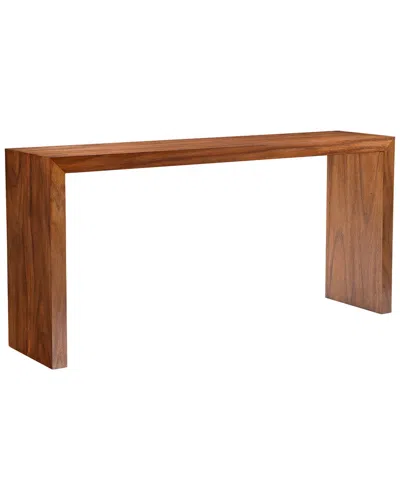 Bernhardt Brasea Wooden Console Table In Brown