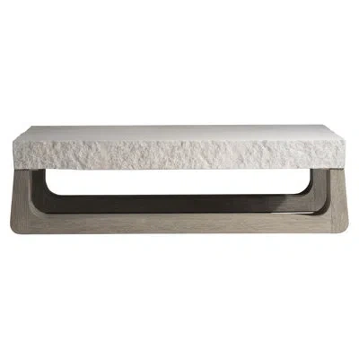 Bernhardt Bristol Sled Coffee Table In Sand Gray