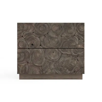 Bernhardt Calavaras Nightstand In Smoked Truffle