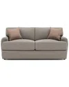 Bernhardt Cameron Fabric Loveseat In Gray