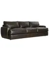 Bernhardt Cameron Leather Sofa In Black