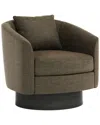 Bernhardt Camino Swivel Chair In Brown