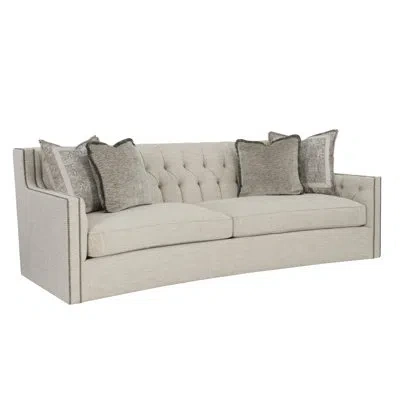 Bernhardt Candace 96" Square Arm Sofa With Reversible Cushions In Cream