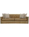 Bernhardt Candace Leather Sofa In Brown