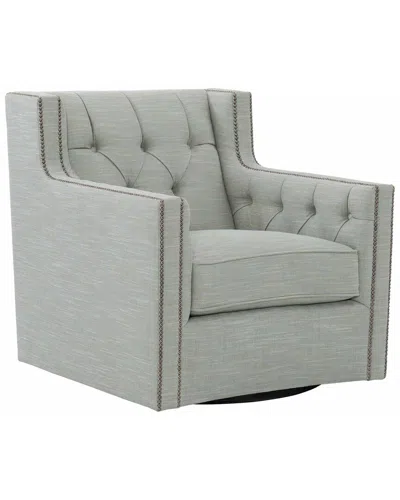 Bernhardt Candace Swivel Chair In Green