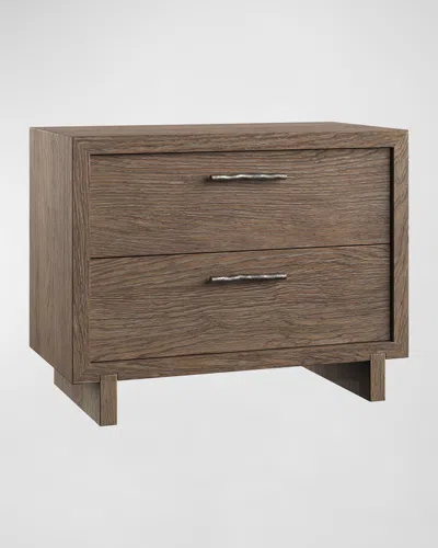 Bernhardt Casa Paros 2-drawer Nightstand In Dark Brown