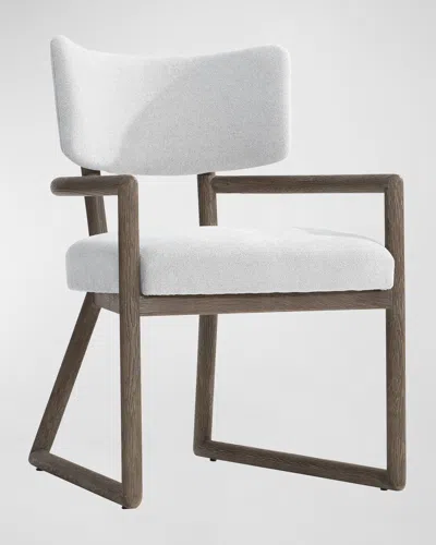 Bernhardt Casa Paros Dining Arm Chair In White