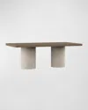 Bernhardt Fantasia 5pc Dining Set (table + 4 Side Chairs) In Playa Brown
