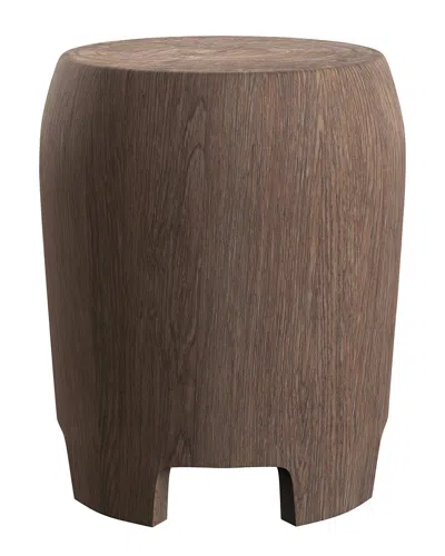 Bernhardt Casa Paros Drum Shape Accent Table In Brown