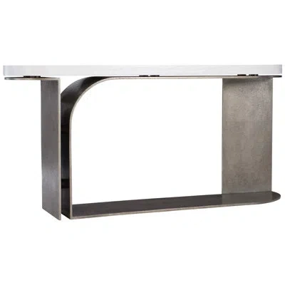 Bernhardt Catalina 64" Console Table In White Plaster