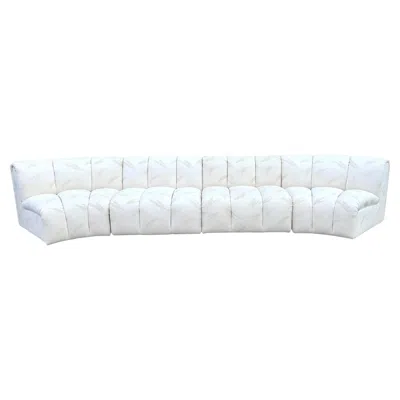 Pre-owned Bernhardt Channelled Sectional Sofa By  Flair In Gray