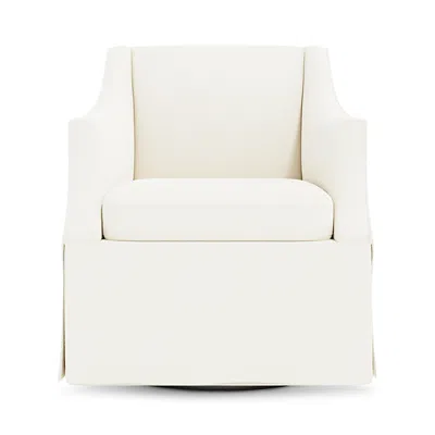 Bernhardt Clayton Fabric Swivel Chair In Neutral