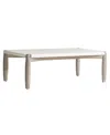 Bernhardt Closeout! Tycer 54" Stone Cocktail Table In Weathered Greige Base,faux Stone Top
