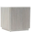 Bernhardt T Colonnade Side Table In Gray Base,faux Stone Top