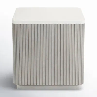 Bernhardt Colonnade Side Table In Ivory