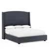 Bernhardt Cooper Queen Bed With 64 Headboard In Charcoal Gray/b-
