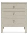 Bernhardt Cornelia 3-drawer Nightstand In Multi