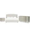 Bernhardt Cornelia 3-pc. Queen Set (bed, Dresser & 36" Nightstand) In White