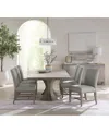 Bernhardt Cornelia 7-pc. Dining Set (rectangular Table & 6 Side Chairs) In Transparent