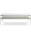 Bernhardt Cornelia Glass Cocktail Table In Gray