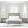 Bernhardt Cornelia Panel Bed In Nebbia,beige