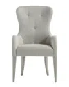 Bernhardt Cornelia Tufted Arm Chair In Gray
