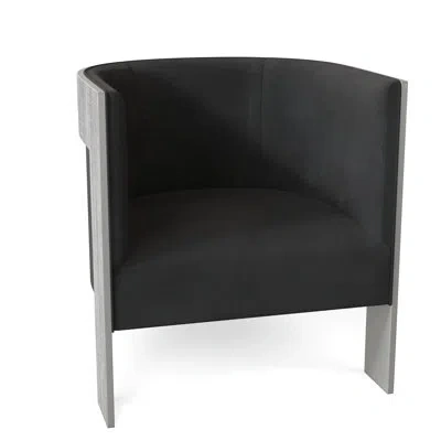 Bernhardt Cosway 28" Wide Barrel Chair In Akiko Graphite Performance 5534-011