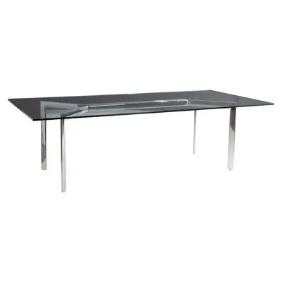 Bernhardt Cristobal Dining Table In Clear