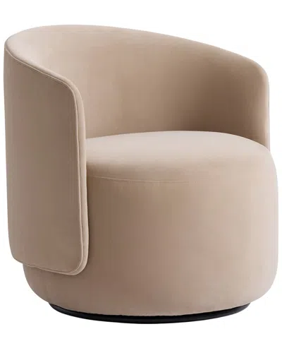 Bernhardt Crosby Swivel Chair In Pink