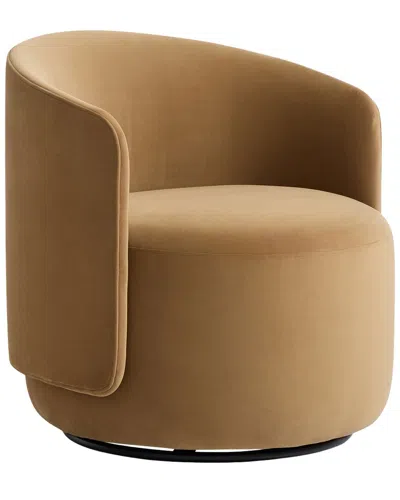Bernhardt Crosby Swivel Chair In Brown