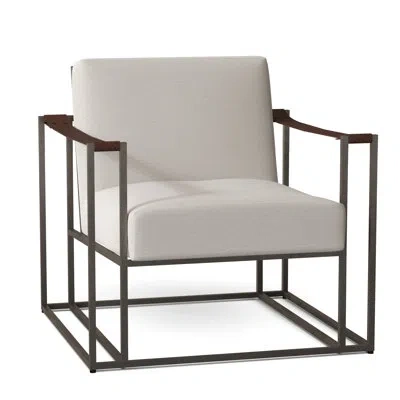 Bernhardt Dekker 31" Wide Armchair In White 5555-000