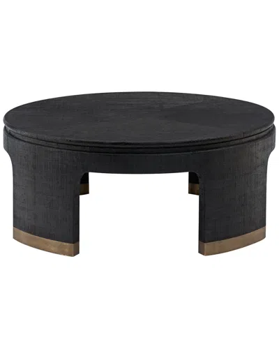 Bernhardt Dubois Round Cocktail Table In Black