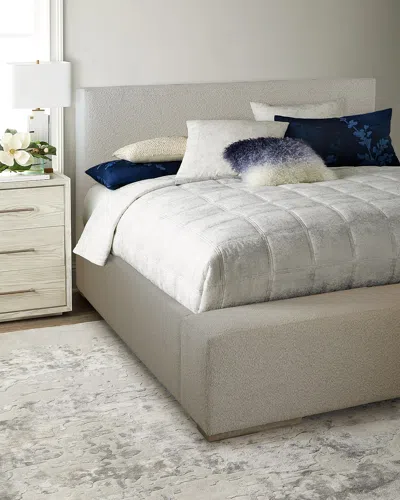 Bernhardt Dunhill Upholstered King Bed In Off White