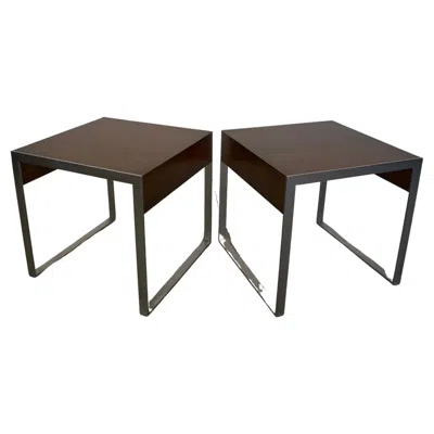 Pre-owned Bernhardt Early Aughts End Tables By , A Pair In Brown