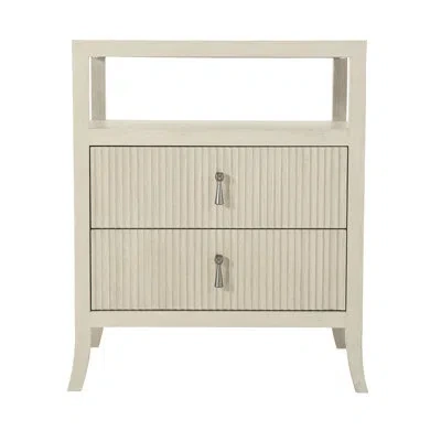 Bernhardt East Hampton 2 - Drawer Nightstand In Cerused Linen