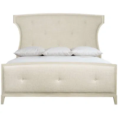 Bernhardt East Hampton Tufted Low Profile Standard Bed In Brown