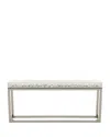 Bernhardt Elsa Arctic Console Table In Silver/clear
