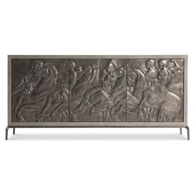 Bernhardt Elysia 73.75'' Sideboard In Dark Bronze,weathered Greige