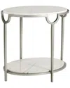 Bernhardt End Table In White