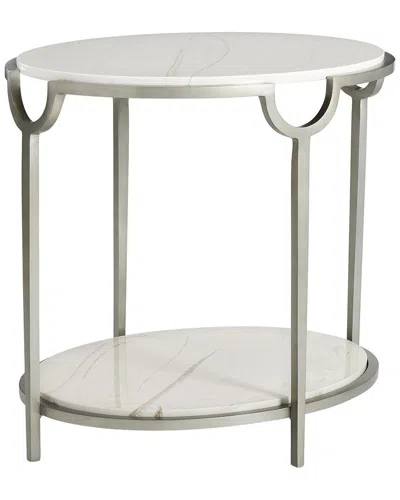 Bernhardt End Table In White