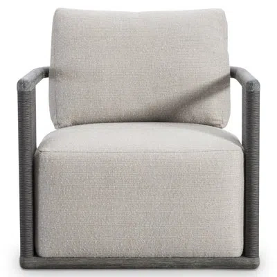 Bernhardt Exteriors Bernhardt Andros Outdoor Swivel Chair In Oxford Brown;smoked Truffle