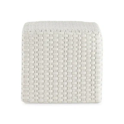 Bernhardt Exteriors Bernhardt Boca Outdoor Ottoman In White