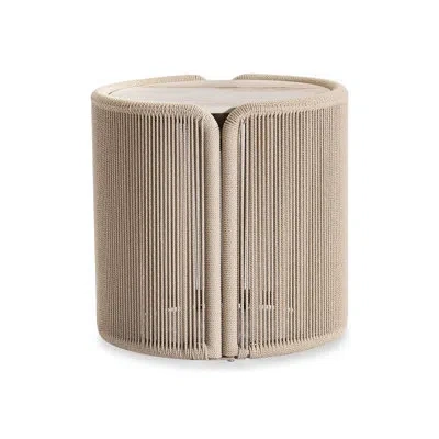 Bernhardt Exteriors Bernhardt Trellis Outdoor Side Table In Beige