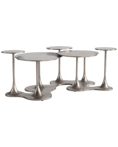 Bernhardt Exteriors Cerchi Cocktail Table In Silver