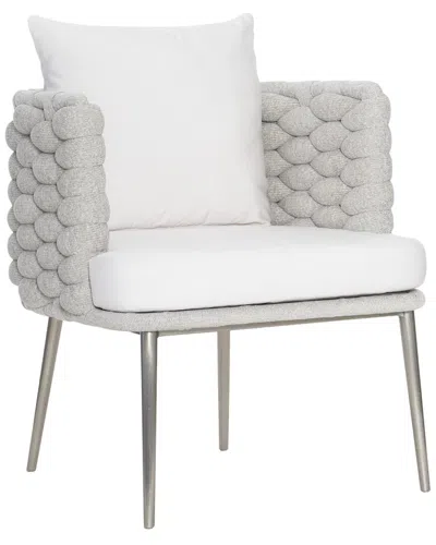 Bernhardt Exteriors Santa Cruz Outdoor Arm Chair In White