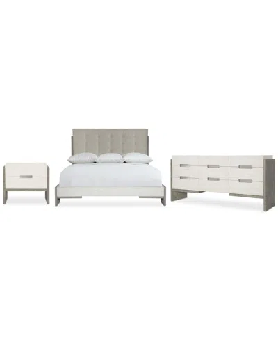 Bernhardt Fantasia 3pc Bedroom Set (california King Bed + Dresser + Nightstand) In Transparent