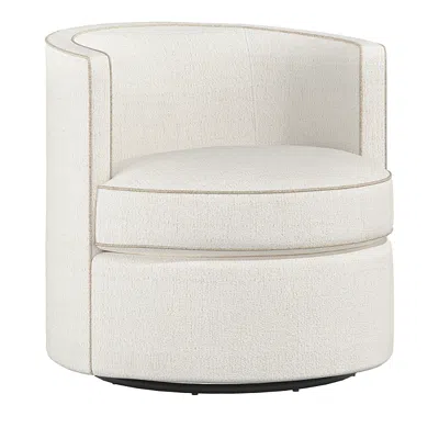 Bernhardt Flora Swivel Chair In White
