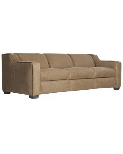 Bernhardt Flynn Leather Power Motion Sofa In Multi