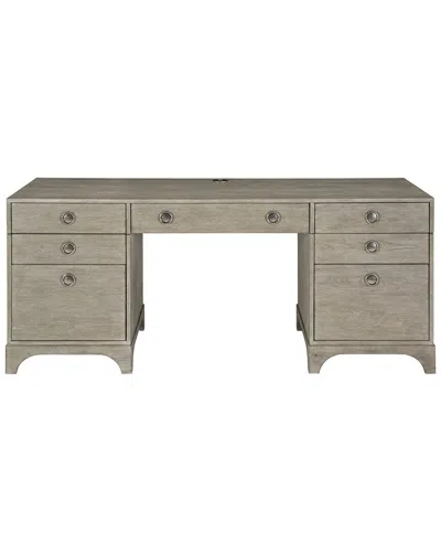 Bernhardt Forsyth Desk In Burgundy